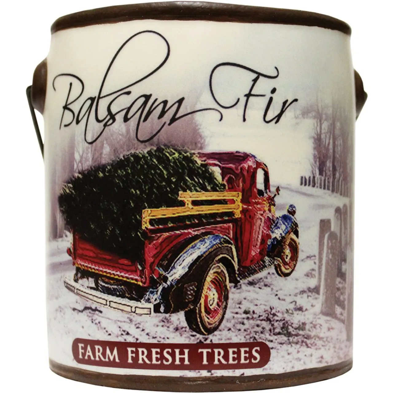 A Cheerful Giver - Balsam Fir Scented Jar Candle (20 oz) Decorative Ceramic Jar< Sale