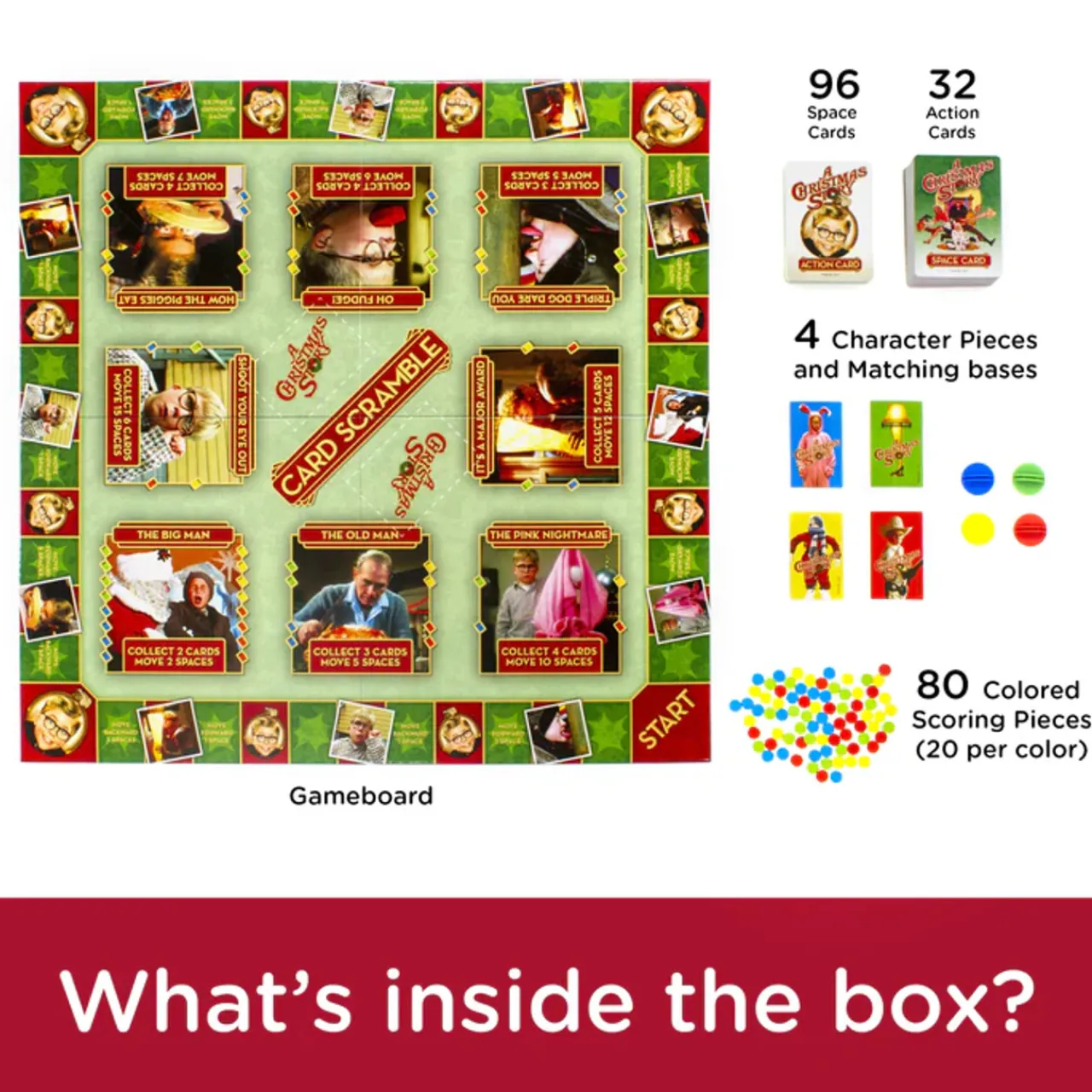 A Christmas Story Card Scramble Board Game< Fashion