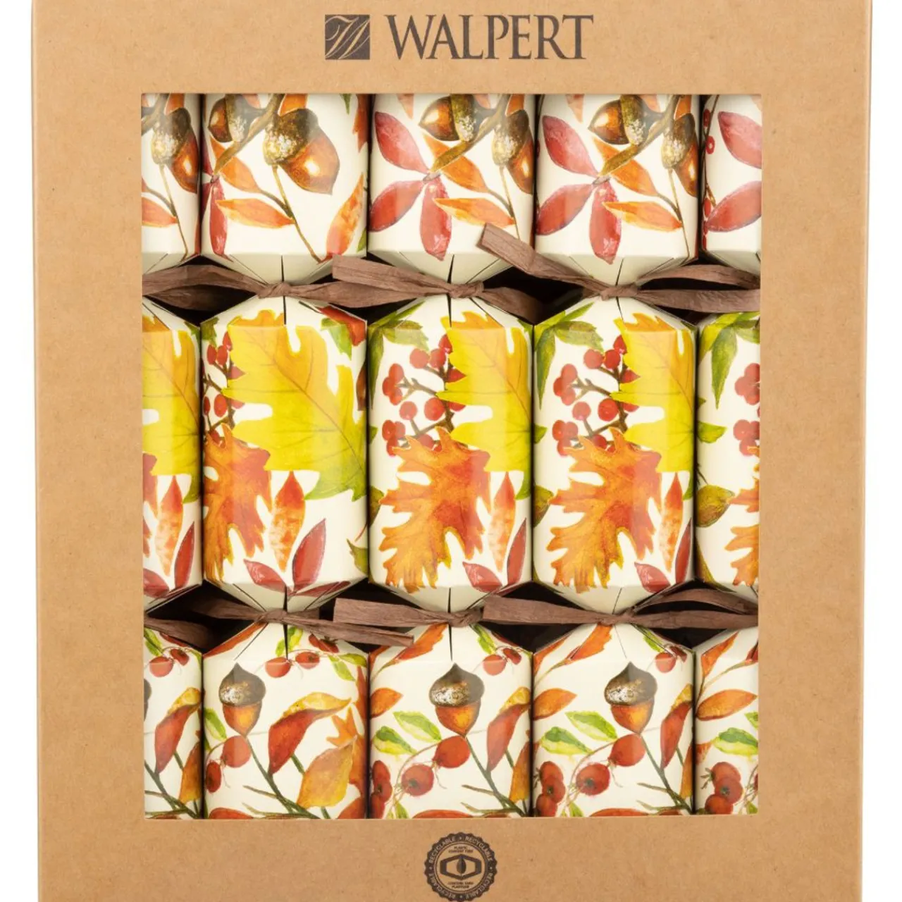 Acorns And Leaves Festive Crackers - The Christmas Loft< Hot