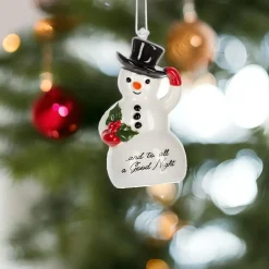 All a Good Night Snowman Bell Ornament< Best