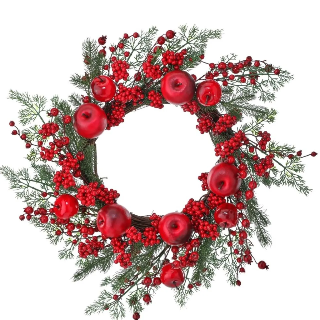 22" Apple Berry Cedar Wreath< Hot