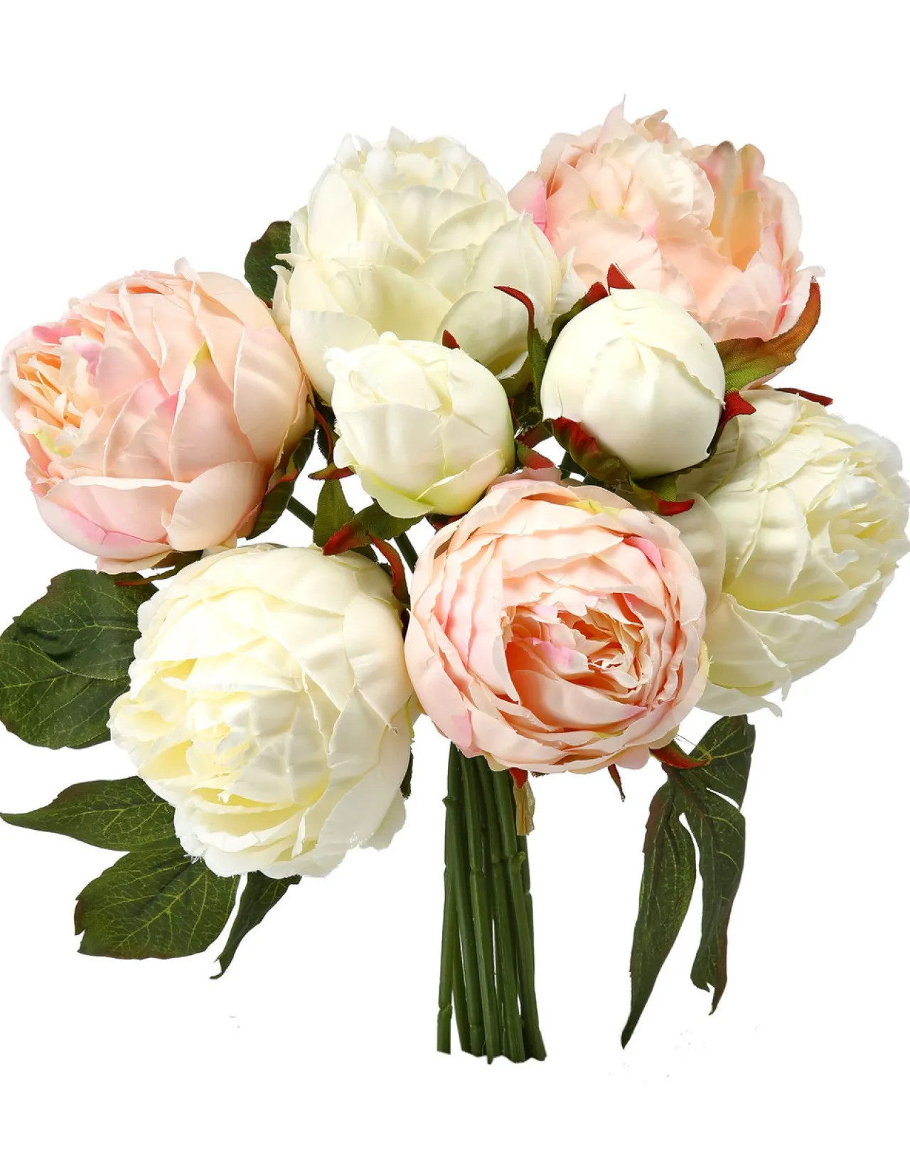 13" Artificial Blush Peony flower with Buds in a Bundle< Discount