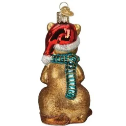 4.25" Christmas Kangaroo Glass Blown Ornament<Old World Glass Clearance