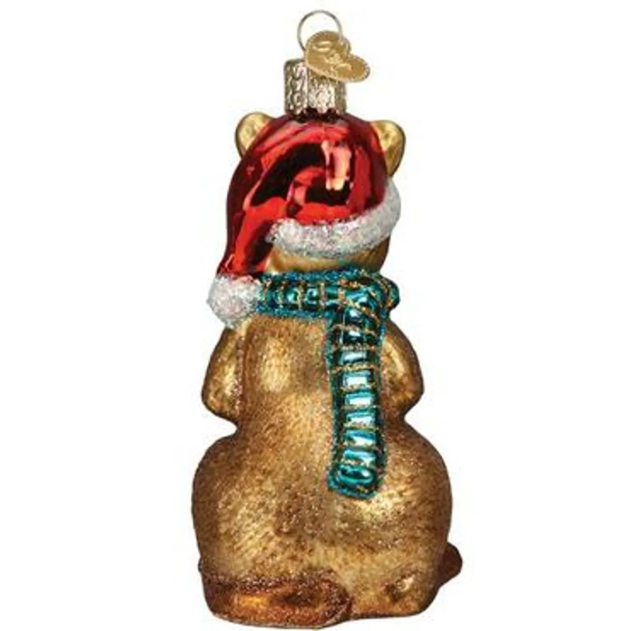 4.25" Christmas Kangaroo Glass Blown Ornament<Old World Glass Clearance