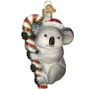 4" Christmas Koala Glass Blown Ornament<Old World Glass Hot