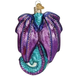 4.75" Fantasy Dragon Glass Ornament,<Old World Glass Discount