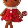 24" Fleece Gingerbread Girl Peppermint< Online