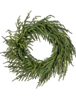 24" Just Cut Norfolk Pine Wreath< Hot