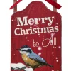 6.6" Merry Christmas Red Sled Ornament< Best