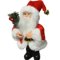 5.1" Santa Claus Carrying A Green Branch Ornament< Clearance