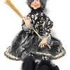 24" Sitting Witch Wearing A Silver Hat< Online