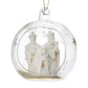 3" Three Kings in A Glass Ball Ornament< Best