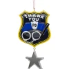 "Thank You" Police Ornament For Personalization<Kurt Adler Sale