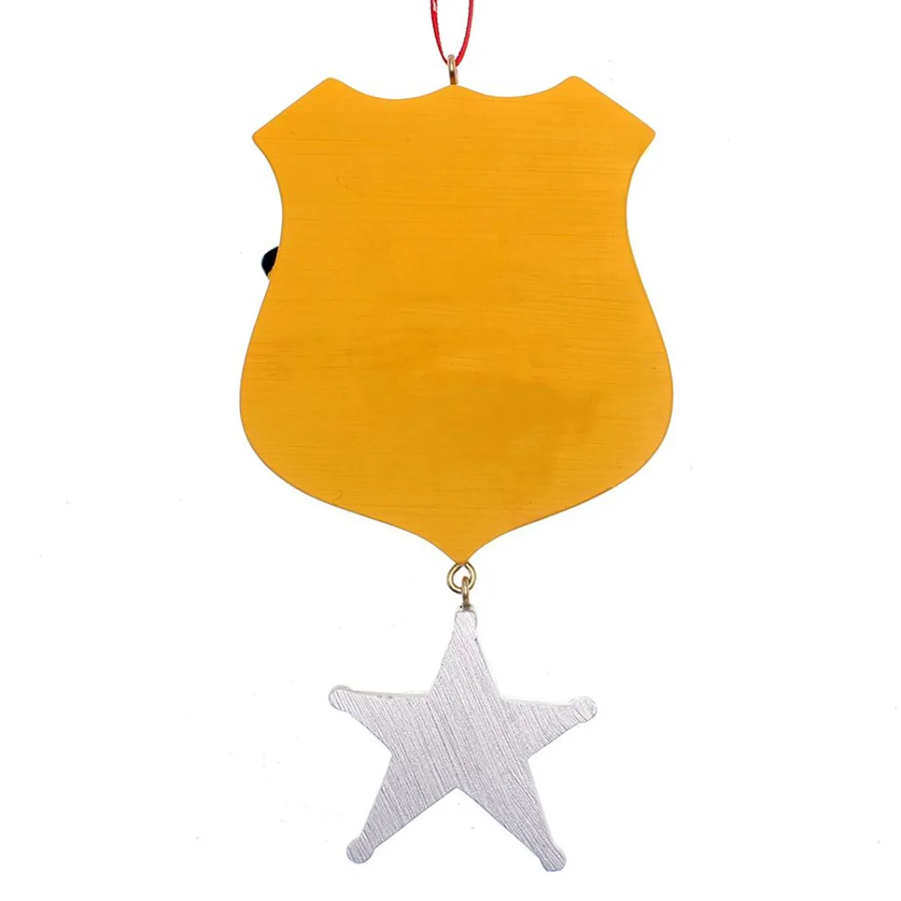 "Thank You" Police Ornament For Personalization<Kurt Adler Sale