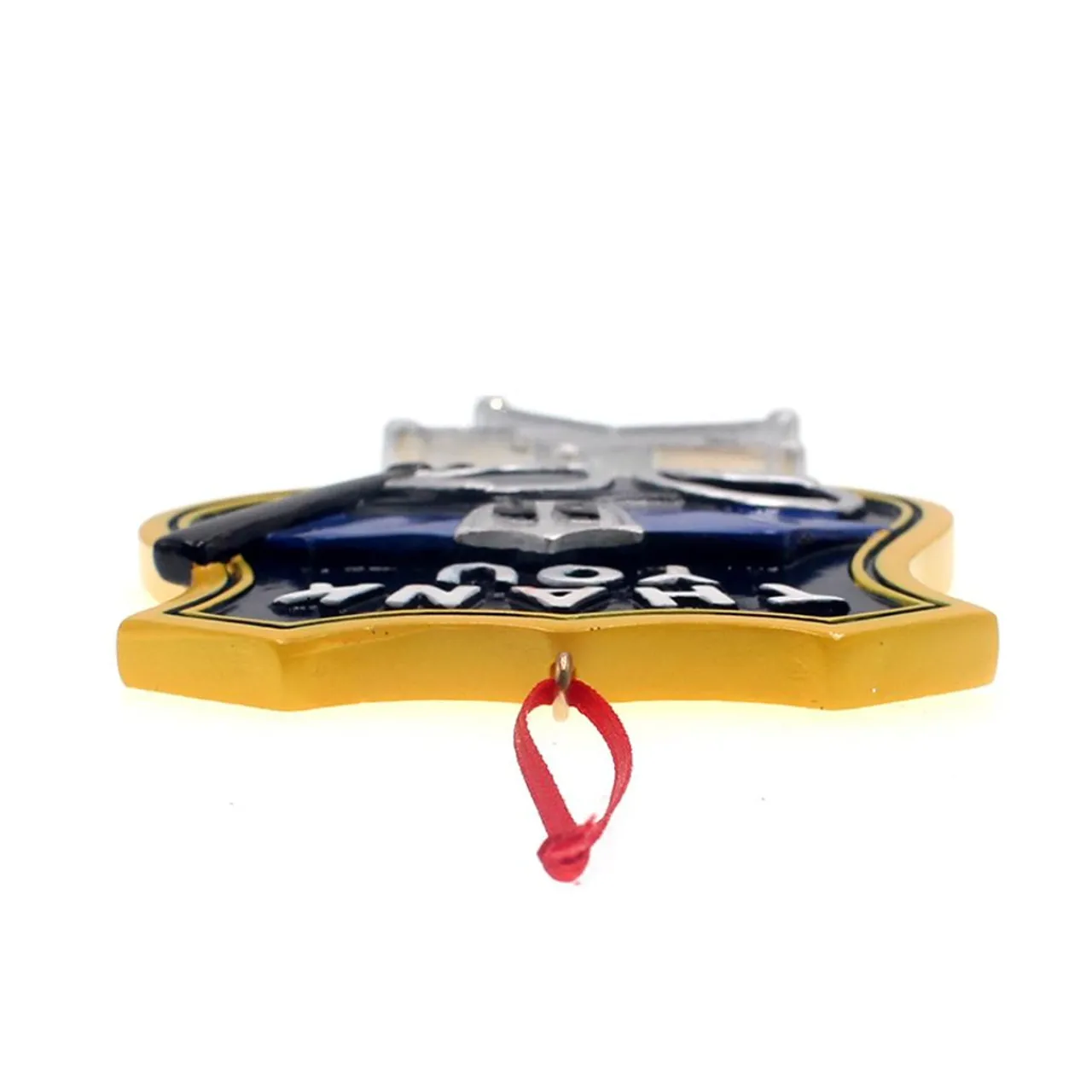 "Thank You" Police Ornament For Personalization<Kurt Adler Sale