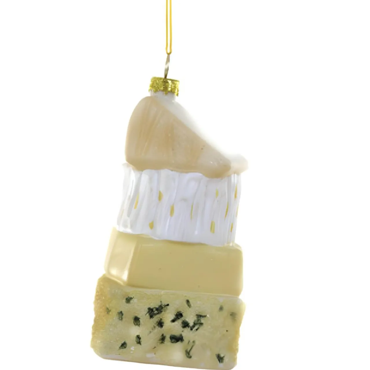 Artisan Cheese Stack Glass Ornament<Cody Foster & Co. Clearance