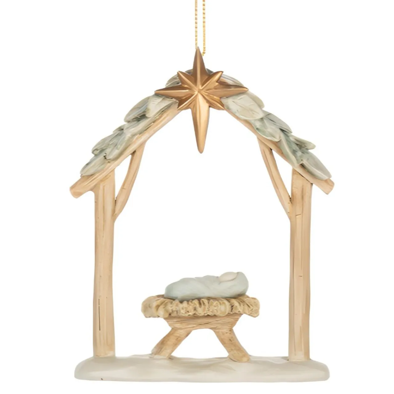 Baby Jesus in Manger Ornament< Clearance