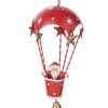 Ballooning Santa Ornament< Fashion