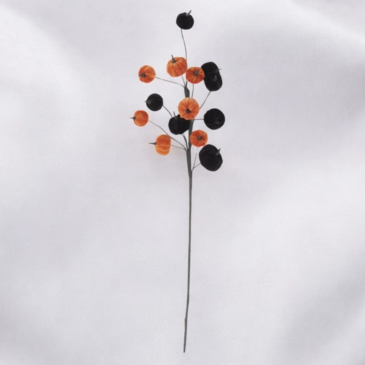 Black And Orange Velvet Pumpkin Stem< Sale