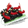 Black Bear Sled Family Of 6 Ornament For Personalization<Kurt Adler Discount