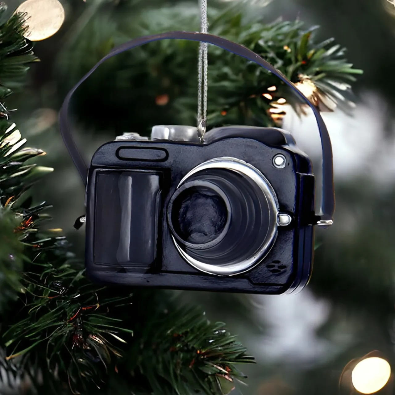 Black Digital Camera Ornament, 3.5in Resin, A1531<Kurt Adler Hot