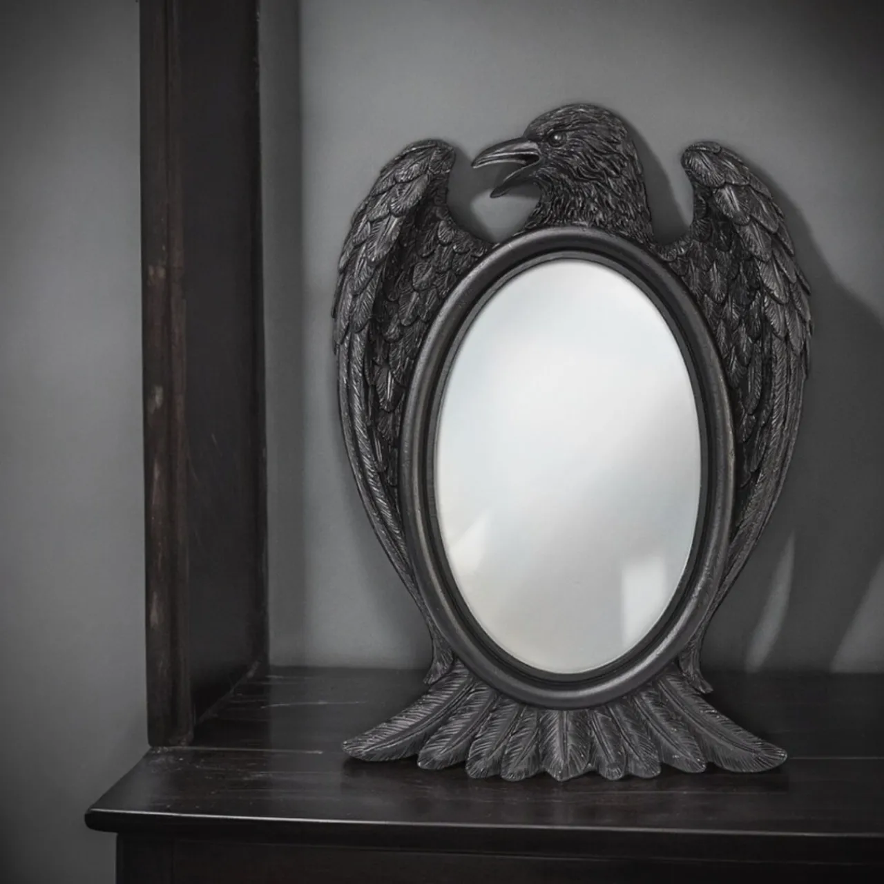 Black Raven Mirror< Sale