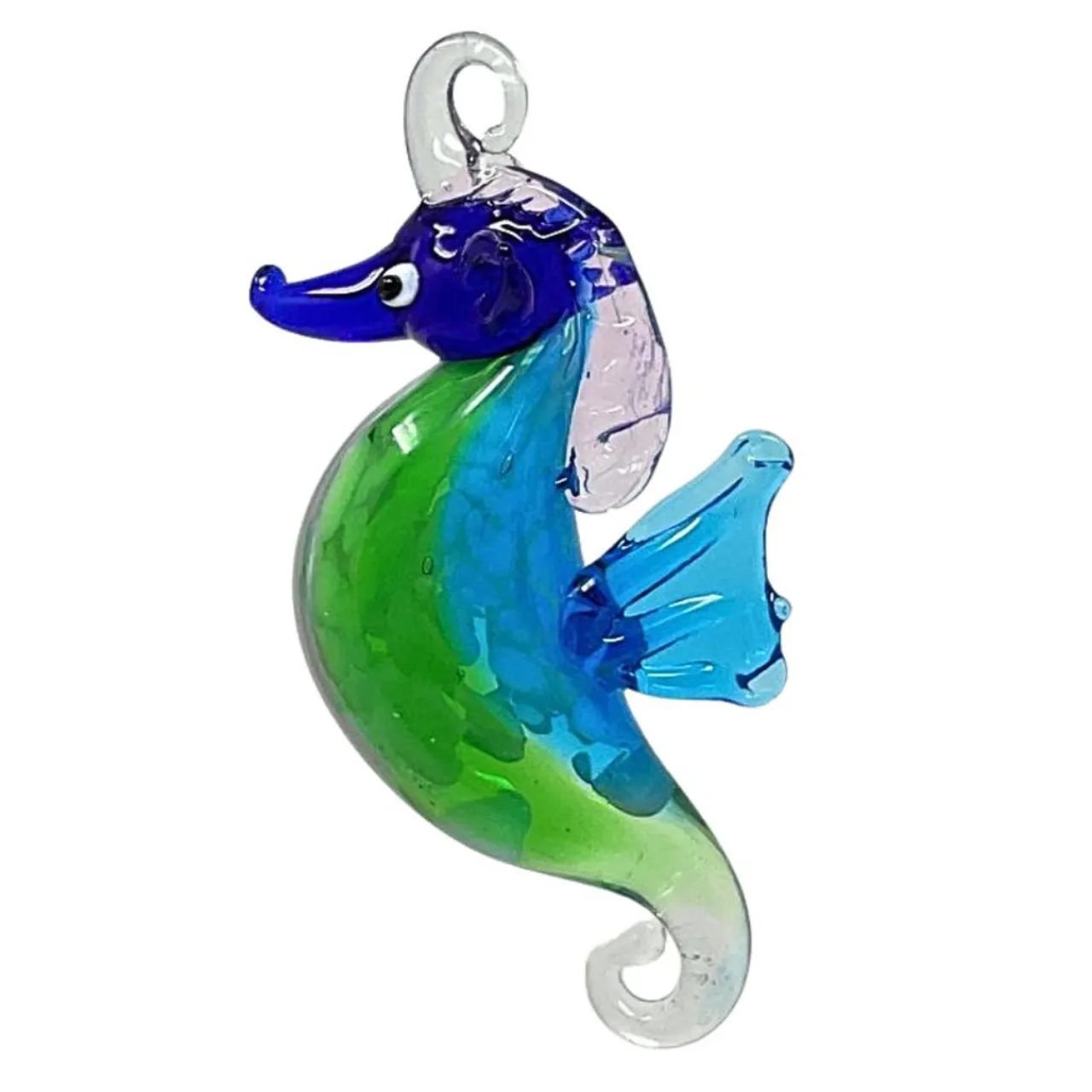 Blue Fin Seahorse Ornament< Hot