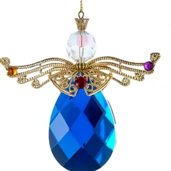 Blue Jeweled Angel Ornament<Kurt Adler Fashion
