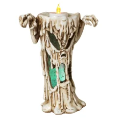 Blue Light Up Halloween Candle< New