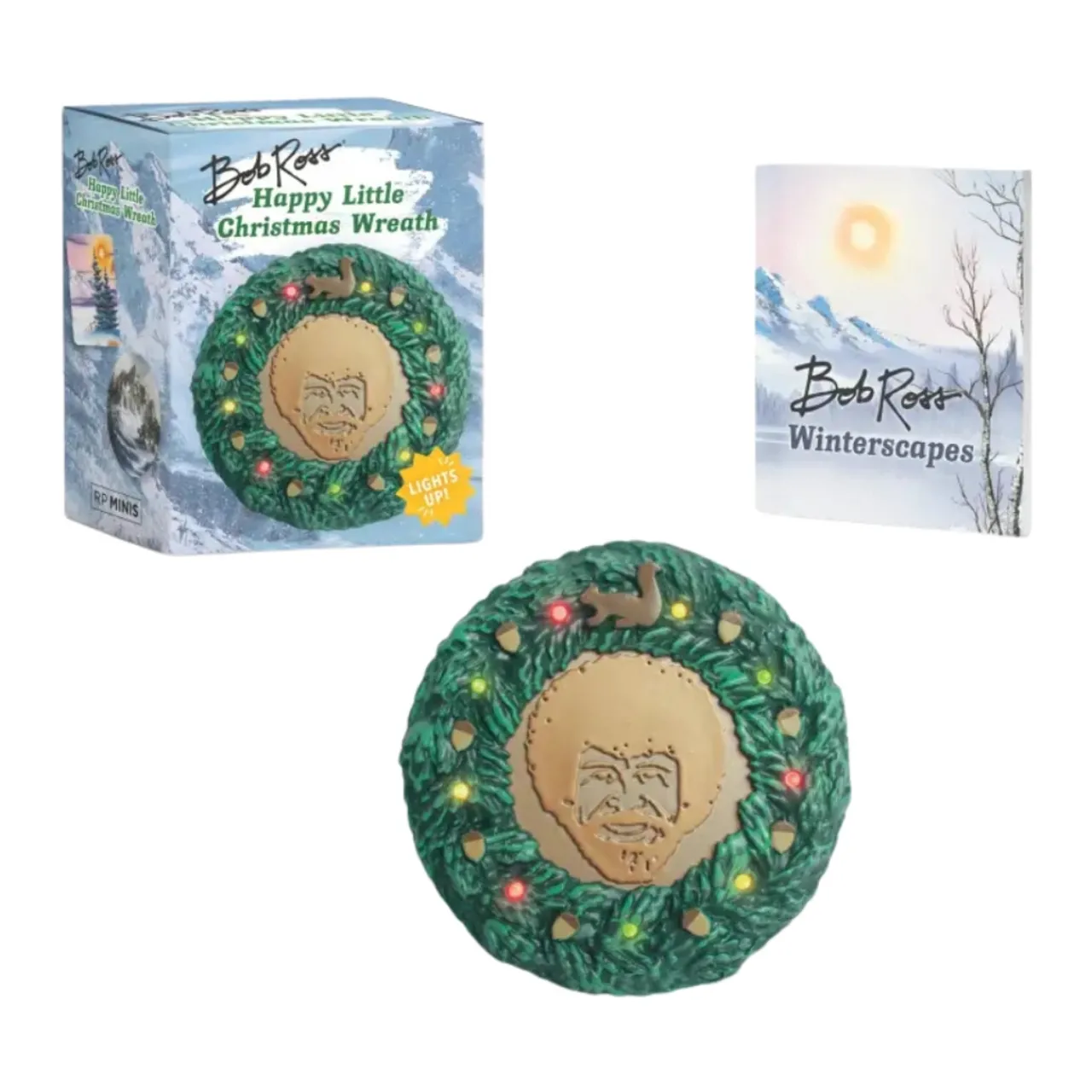 Bob Ross Happy Little Christmas Wreath< Discount