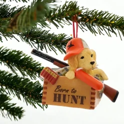 Born to Hunt Puppy Ornament<Kurt Adler Best