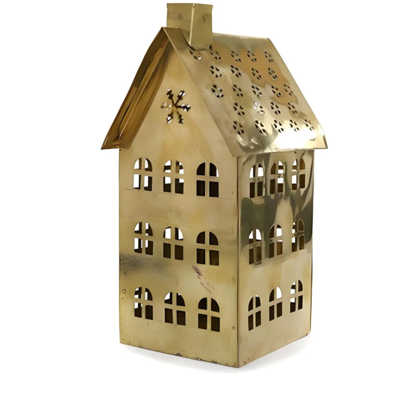 Brass Snowflake Tea Light House<Cody Foster & Co. Hot