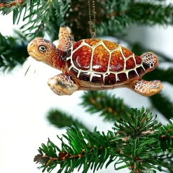 Brown Sea Turtle Ornament< Online