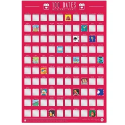 Bucket List: 100 Dates Scratch-Off Poster< Best