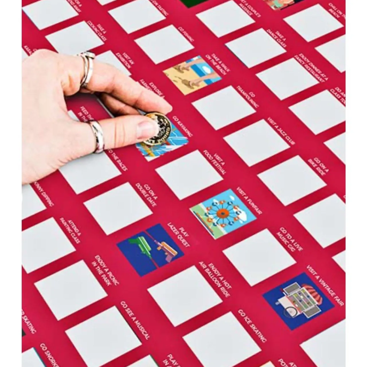 Bucket List: 100 Dates Scratch-Off Poster< Best