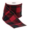 Buffalo Plaid Wired Ribbon< Sale