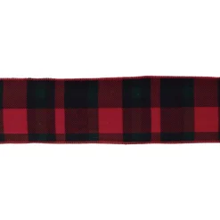 Buffalo Plaid Wired Ribbon< Sale