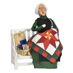 Byers' Choice - Amish Grandmother on Bench Caroler<Byers Choice Best