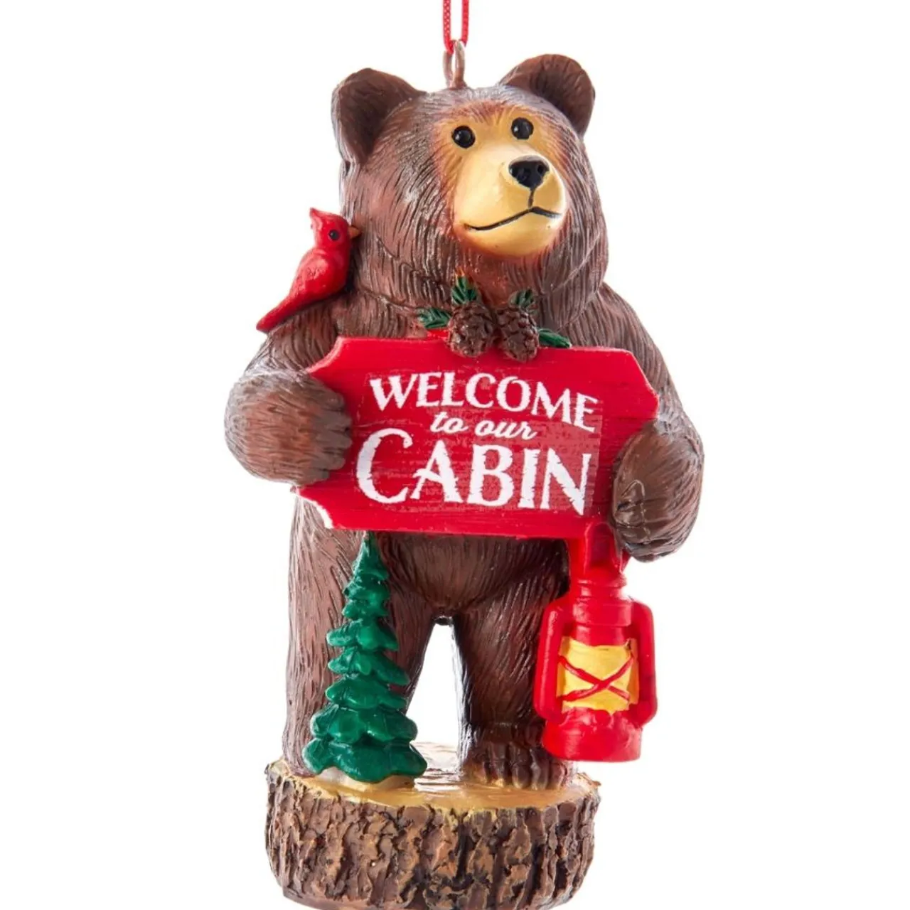 Cabin Bear Ornament<Kurt Adler New