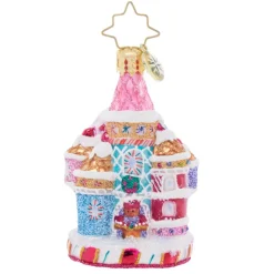 Candy Cane Castle Gem Ornament<Christopher Radko Clearance