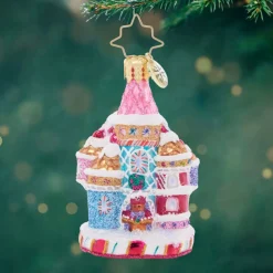Candy Cane Castle Gem Ornament<Christopher Radko Clearance