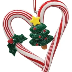 Candy Cane Heart Tree Ornament | The Christmas Loft<Kurt Adler Best