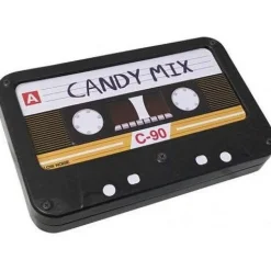 Candy Mix Cassette Tape 1.3 oz Candy Tin with Cherry Flavored Candy< Sale