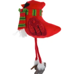 Cardinal Wearing a Red And Green Scarf Shelfsitter< Outlet
