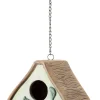 Ceramic &amp; Metal Hanging Birdhouse with Vine< Hot