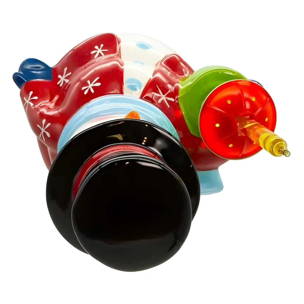 Ceramic Snowman Bubble Light<Kurt Adler Clearance