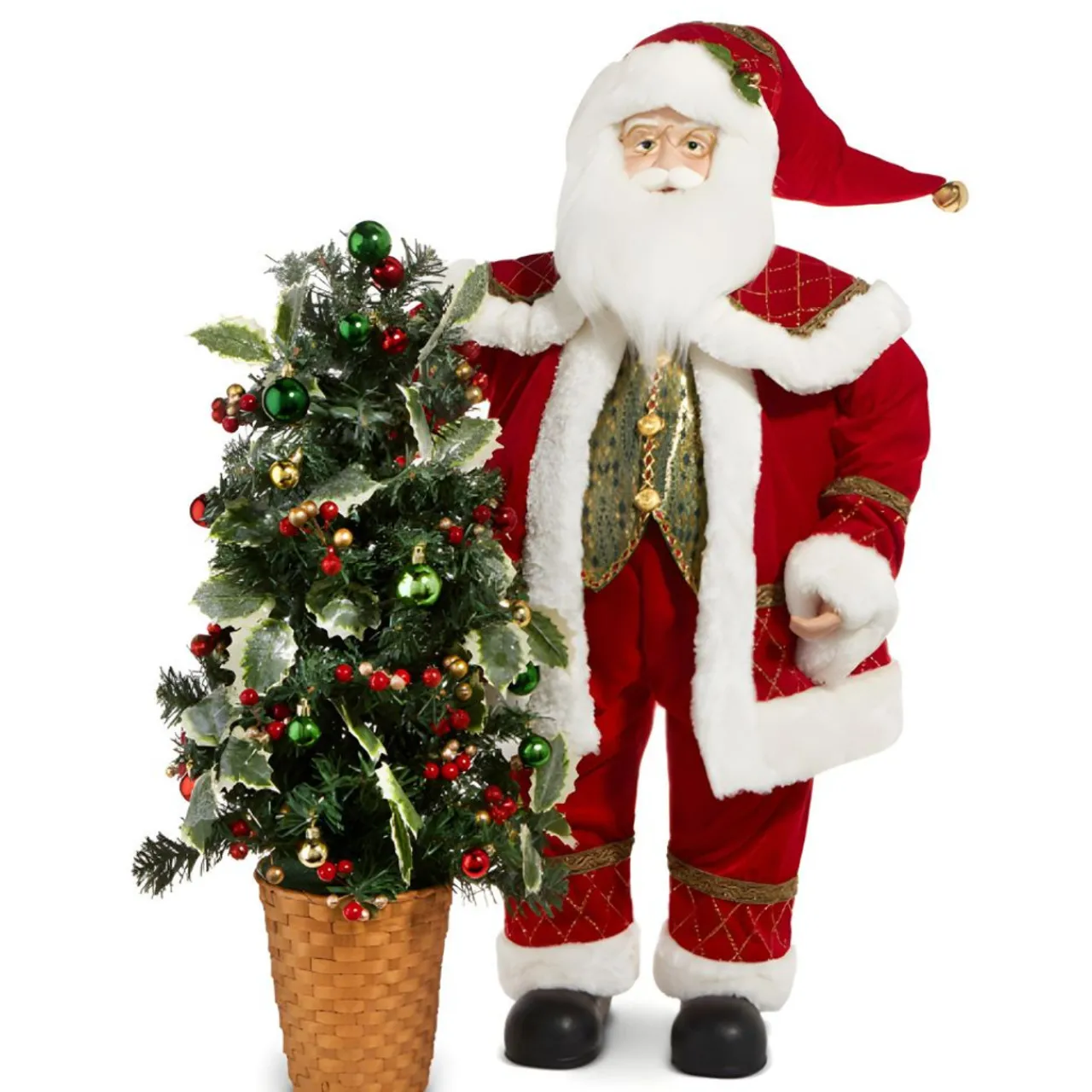 Charming Santa with Tree< Online