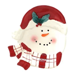 Cheerful Snowman Dolomite Candy Dish< Sale