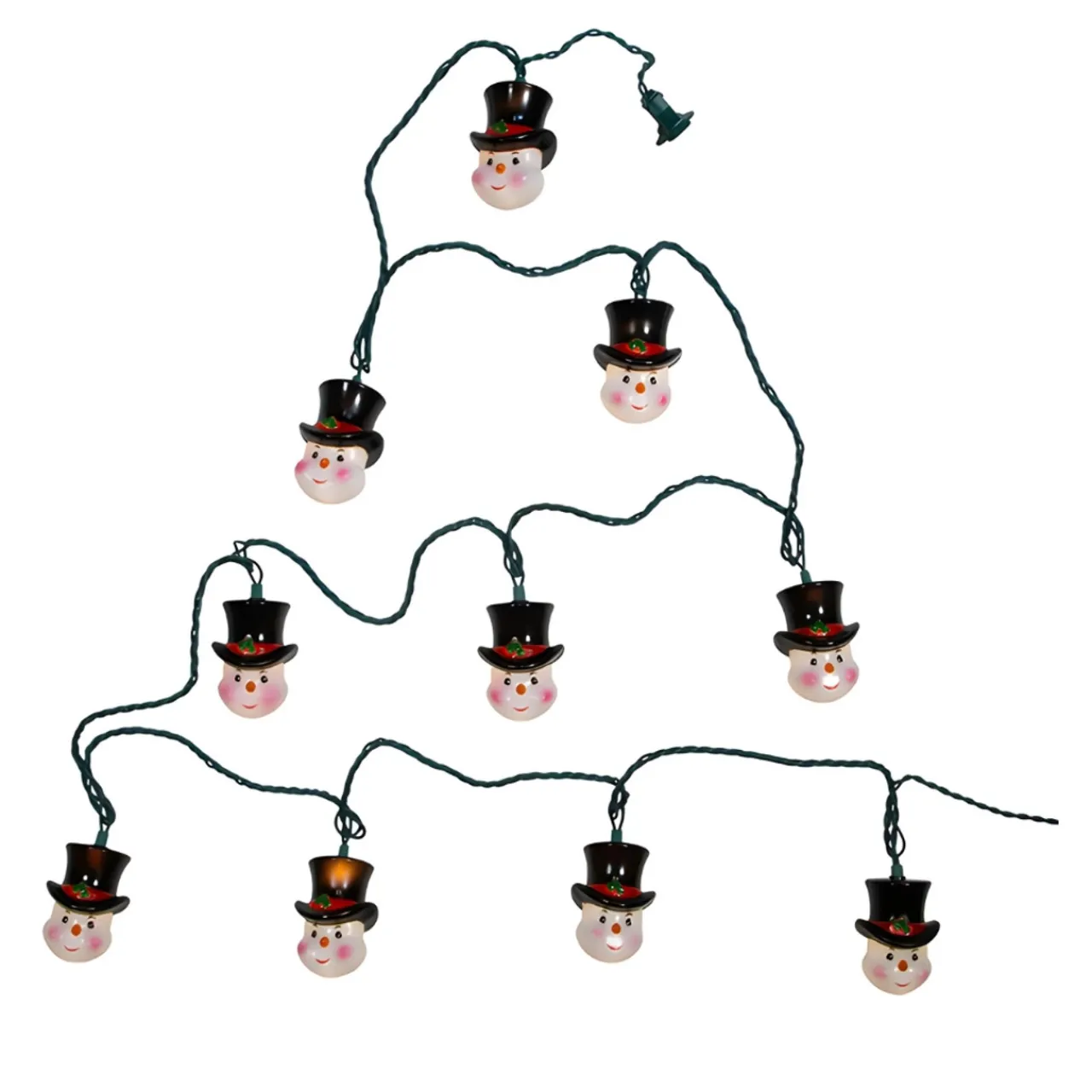 Cheerful Snowman Head Lights<Kurt Adler Hot