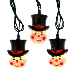 Cheerful Snowman Head Lights<Kurt Adler Hot